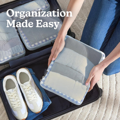 Vandel Space-Saving Compression Packing Cubes for Women, Men, Compressible Carry On Suit Case Organizer Luggage Packing Cubes for Travel Organizer Bags for Luggage and Backpacks, Suitcase Cube