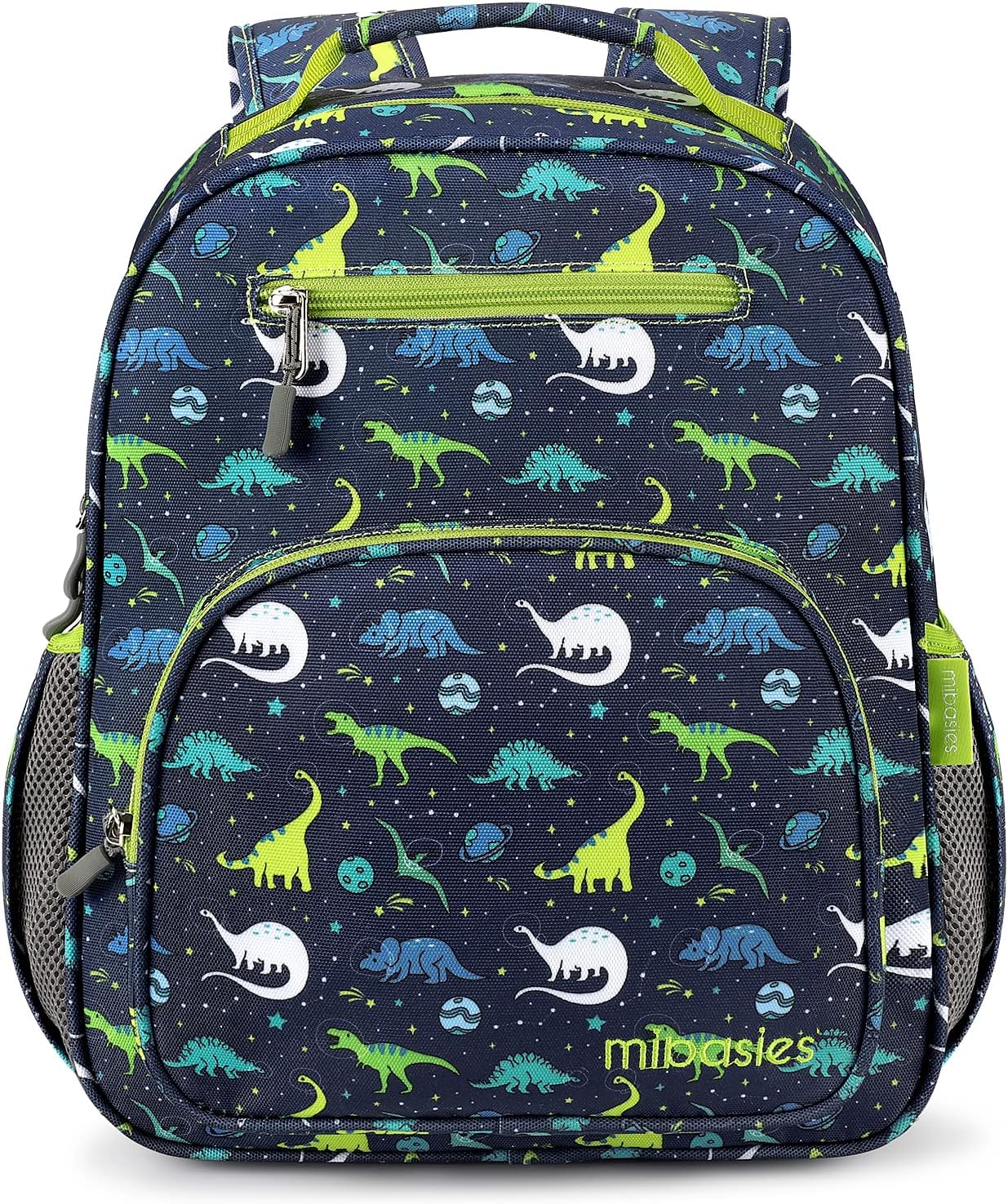 mibasies Boys Backpack 5-8: Lightweight Kids Backpacks Boys - Boy Bookbag for Elementary School - Galaxy Dinosaur