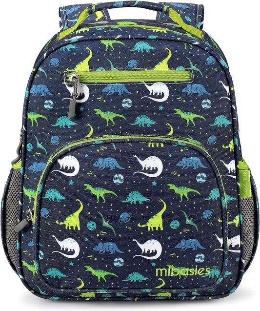 mibasies Boys Backpack 5-8: Lightweight Kids Backpacks Boys - Boy Bookbag for Elementary School - Galaxy Dinosaur