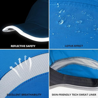 GADIEMKENSD Reflective Folding Outdoor Hat Unstructured Design UPF 50+ Sun - Image 6