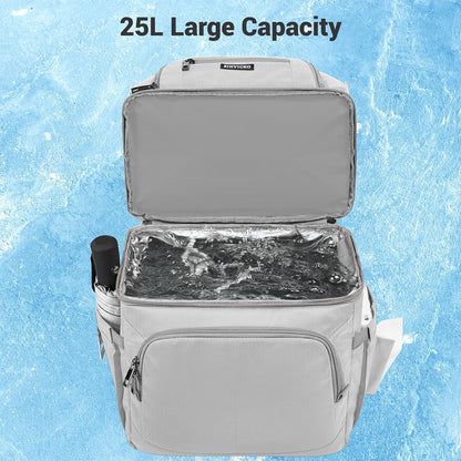 Insulated Cooler Backpack,Double Deck Leakproof Cooler Bag,Insulated Backpack Cooler Lunch Backpack for Men Women
