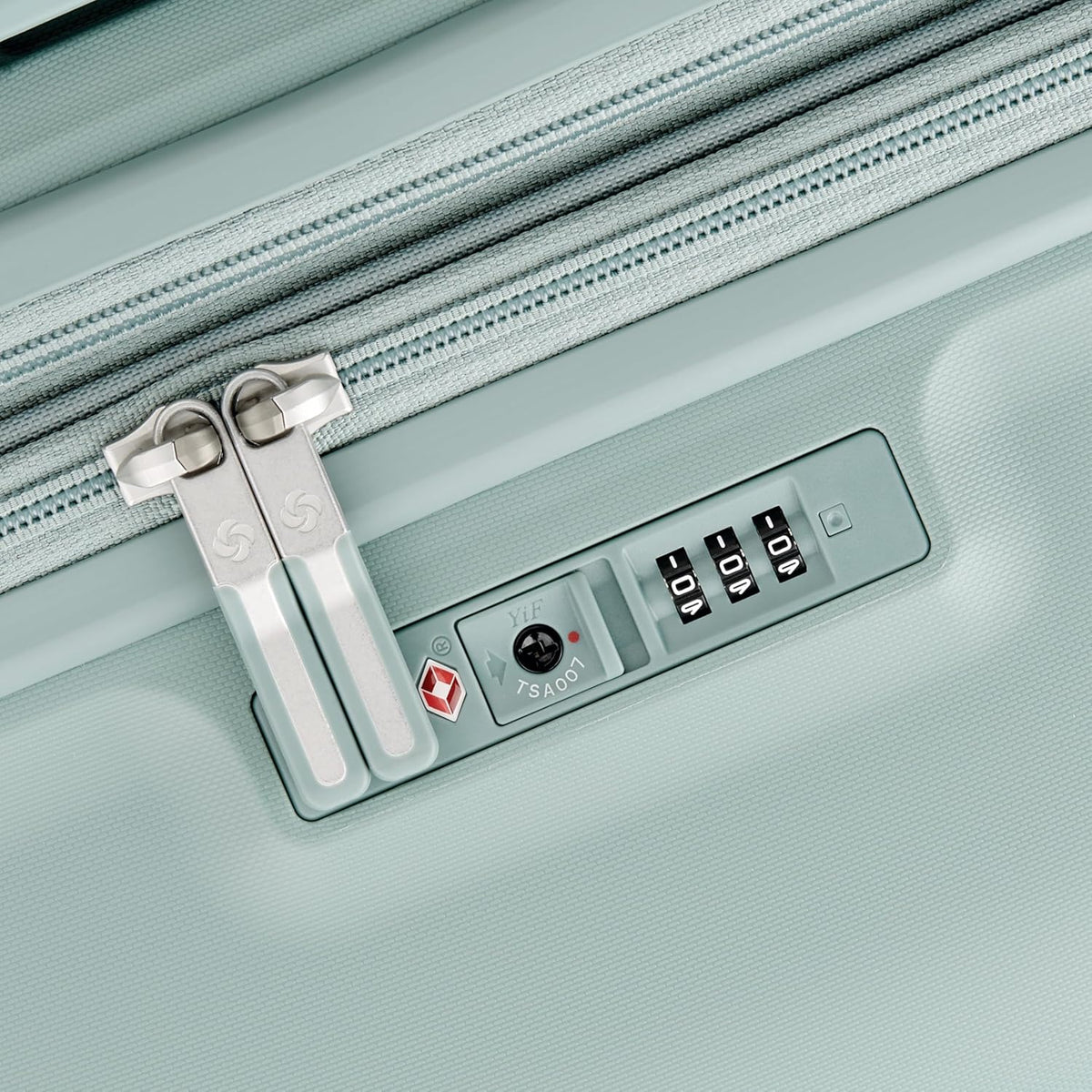 Samsonite Elevation Plus - Large Hardside Luggage - Scratch Resistant Polypropylene Shell, RightHeight™ Adjustable Handle, Integrated AirTag Holder, TSA Lock, WetPak™ Compartment - Cypress Green