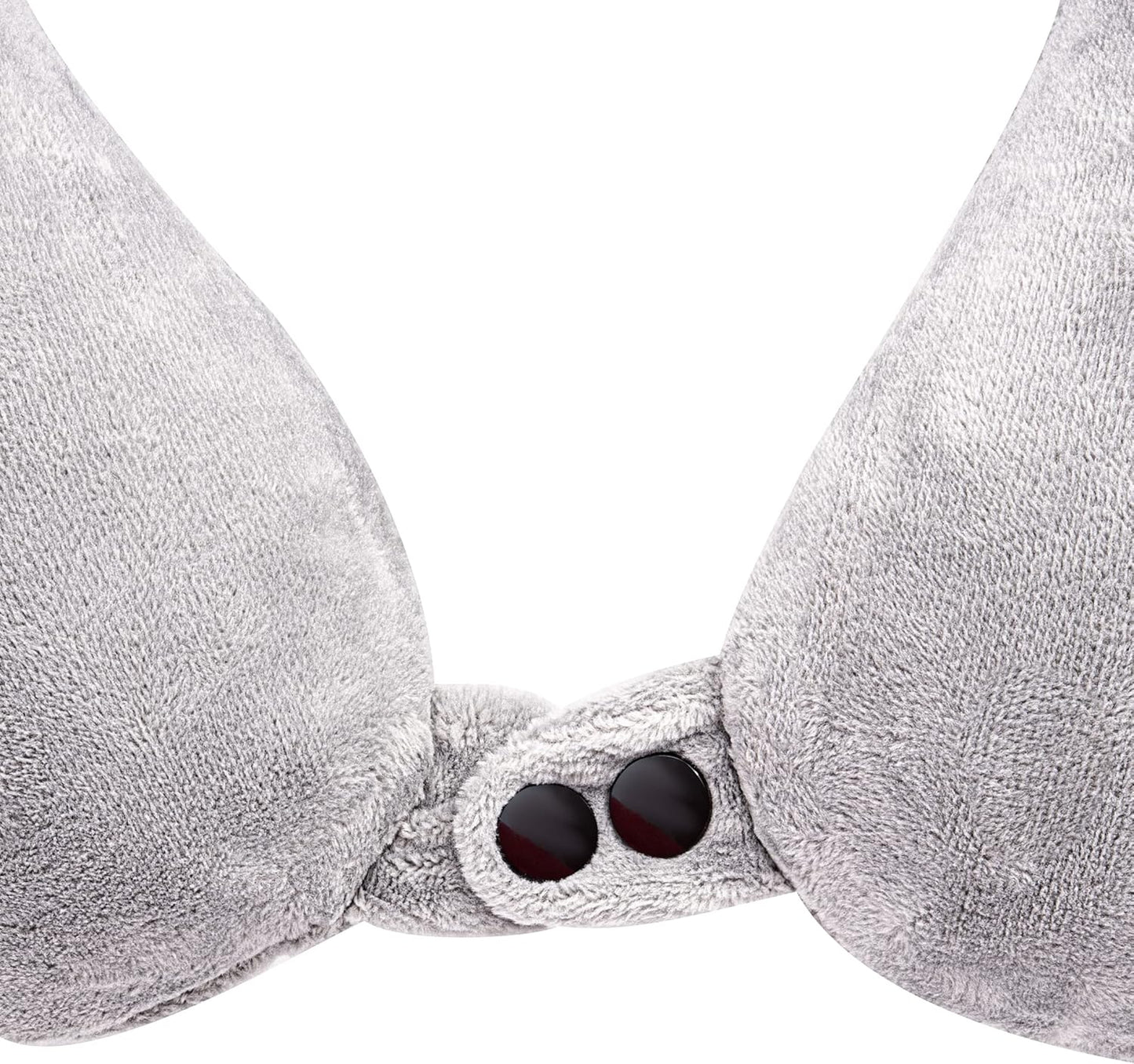 Inflatable Travel Neck Pillow: Extra-Soft, Cushion. For Airplanes, Trains, Cars, Portable Travel Accessory-With Carrying Pouch For cell phone and Passport Etc. (Grey)