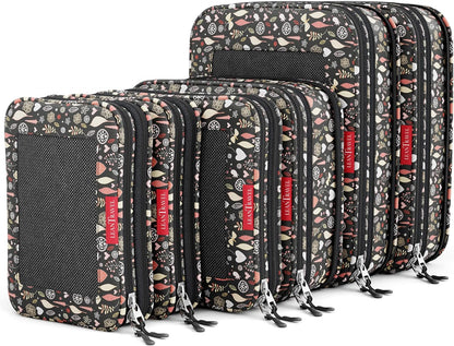 Compression Packing Cubes for Travel Organizers with Double Zipper, LeanTravel