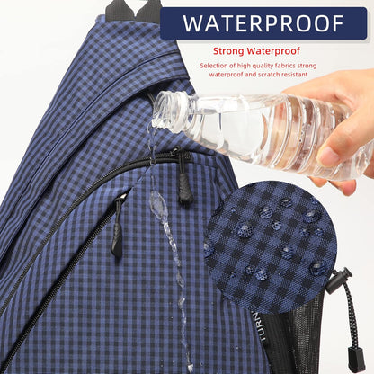 Water-Proof Sling bag/Crossbody Backpack/Shoulder Bag with USB Charging Port for Travel, Hiking, Cycling, Camping