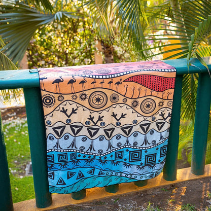 Quick Dry Towel Extra Large 78x35 Inch - Microfiber Beach Towel - Perfect for Beach, Travel, Swimming, Pool, Yoga, Hiking, Camping - Lightweight, Fast Drying, Compact for Adults (The Wild)