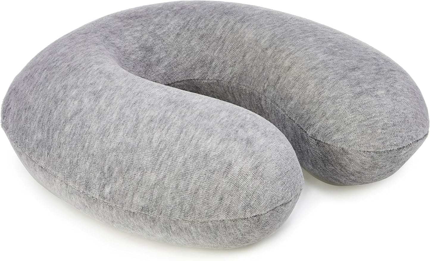 Amazon Basics Memory Foam Semicircular Neck Pillow, Grey