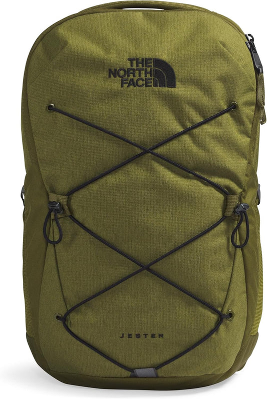 The North Face Jester Everyday Laptop Backpack, Forest Olive Light Heather/TNF Black, One Size