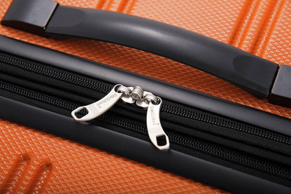 Rockland Melbourne Hardside Expandable Luggage with Spinner Wheels, Orange, 2 Piece (20/28)