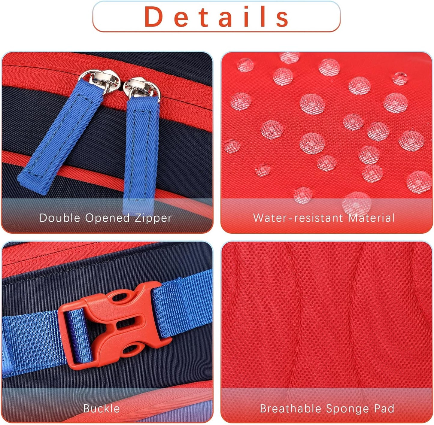 Cute Mini Toddler Backpacks for Boys 2-4 Little Kids Backpack Preschool Bookbag (Navy Blue Black)