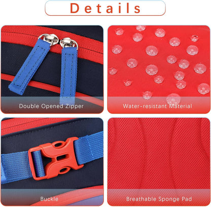 Cute Mini Toddler Backpacks for Boys 2-4 Little Kids Backpack Preschool Bookbag (Navy Blue Black)