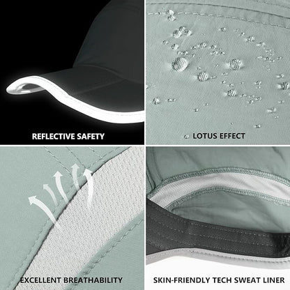 GADIEMKENSD Reflective Folding Outdoor Hat Unstructured Design UPF 50+ Sun - Image 6