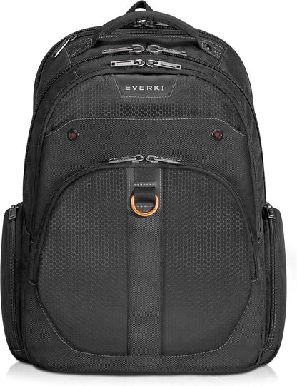 EVERKI Atlas 29.5L Business Laptop Backpack – Travel Backpack for Women & Men, Work/Travel Bag, Laptop Bag Fits 15.6-Inch, Backpack for Women, Men’s Laptop Bags – Black (EKP121S15)