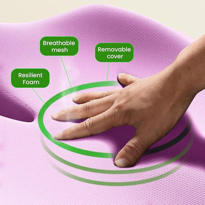Benazcap Large Seat Cushion for Office Chair Memory Foam Coccyx Pain Relief - Image 7