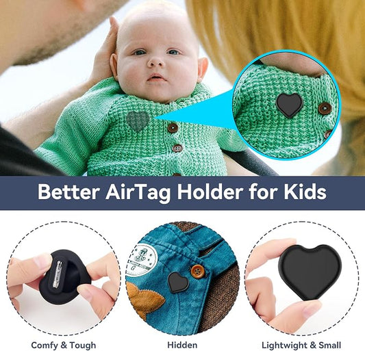 DDJ for AirTag Kids Hidden Case, 4 Pack for Apple Air Tag Tracker Holder for - Image 2