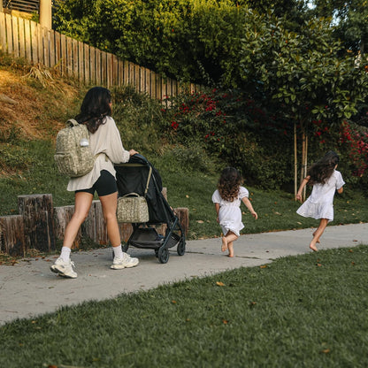 JuJuBe x Sazan Hendrix - New Classic Diaper Bag Backpack with Portable Changing Pad, Stroller Straps, Large Travel Backpack for carrying Baby Bottles, Wipes, Diapers, Pacifiers, Paisley Floral