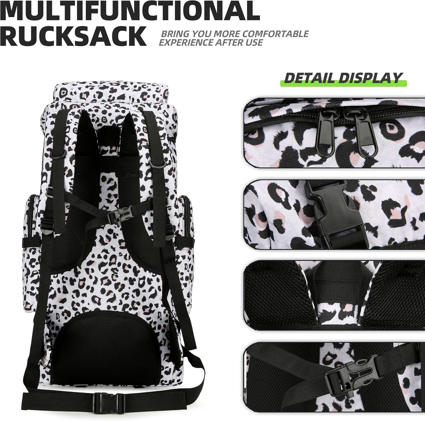 King'sGuard 70L Camping Hiking Backpack Tactical Backpack Military Molle Rucksack Backpack for Outdoor