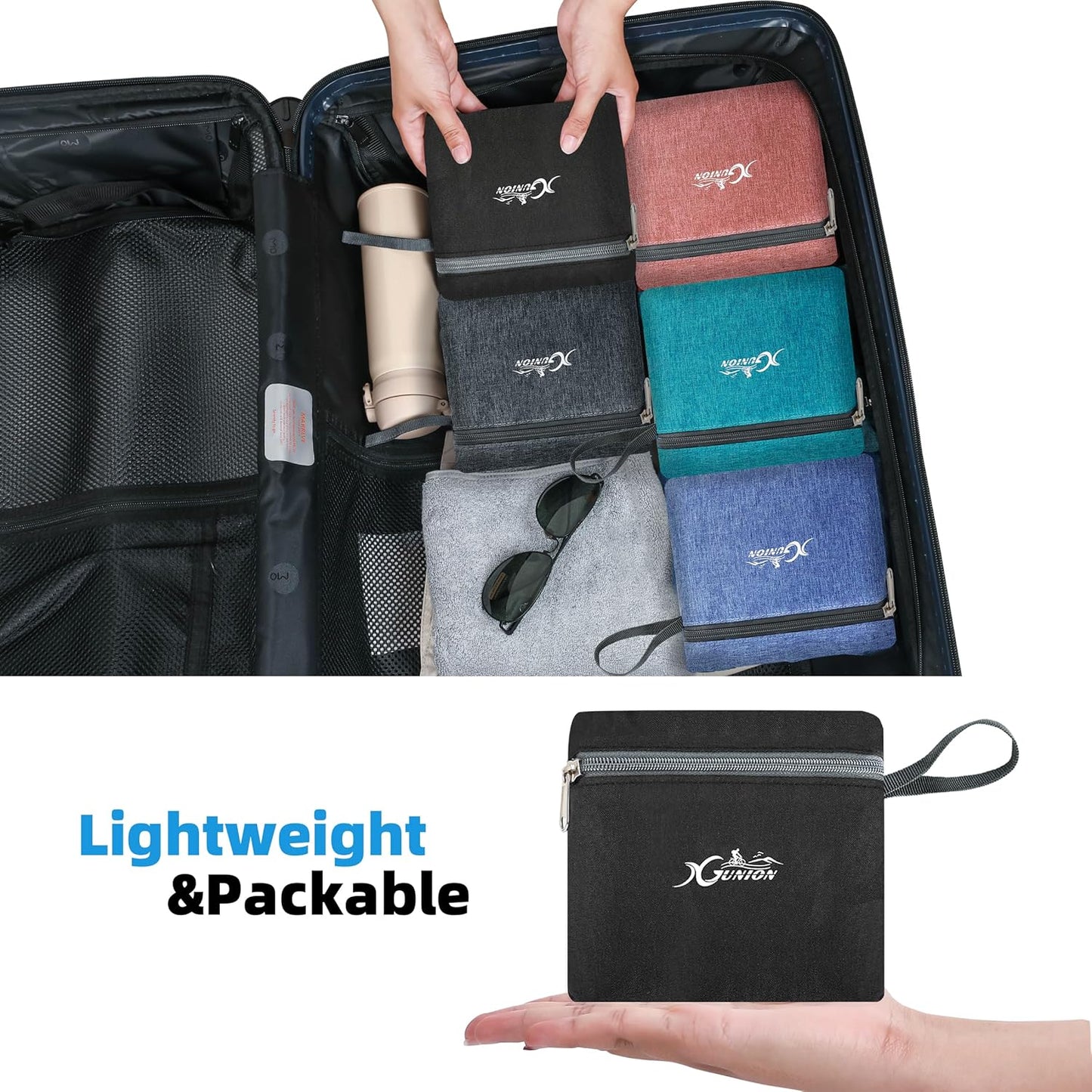 Small Travel Backpack - Lightweight & Foldable, 10L Capacity, Packable & Camping Hiking Daypack for Women & Men (Black)