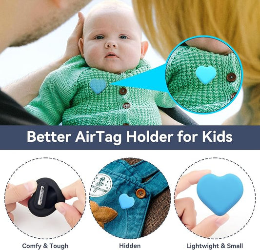 DDJ for AirTag Holder for Kids, Hidden Silicone Case for Apple AirTag GPS - Image 2