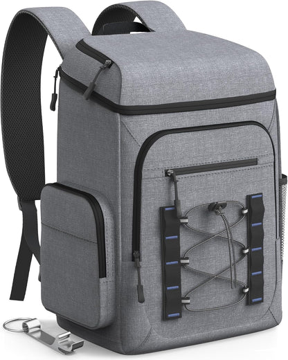 HOTOR Backpack Cooler Bag - 30/45 cans Large Backpack Coolers Insulated Leak Proof with Multiple Pockets, Small Cooler as Beach Cooler for Travel, Hiking, Camping