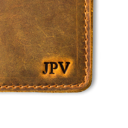 PEGAI Personalized Leather, Passport Holder For Travel | Handmade Passport Wallet Cover Case | Travel Document Holder, Passport Cover for Men, Women, and Family | Pike (Cinnamon Brown)