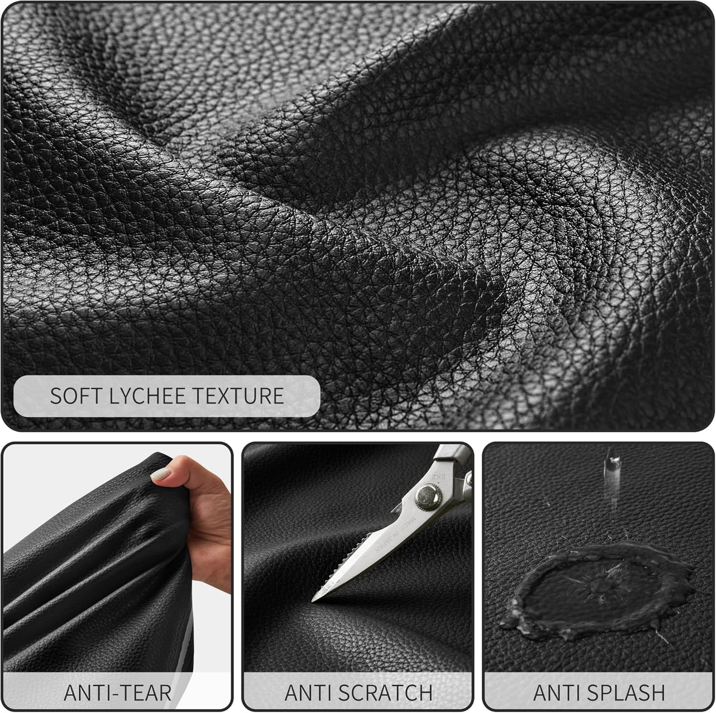 KALIDI Large Tote Bag Vegan Leather Casual Zipper Work Bag Weekender Hobo for Women 23L Oversize Shoulder Travel Purse