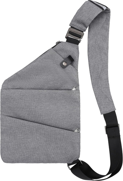 Anti Theft Crossbody Travel Bags for Women Men Cross Body Slim Sling Handbags with S Hook Antitheft