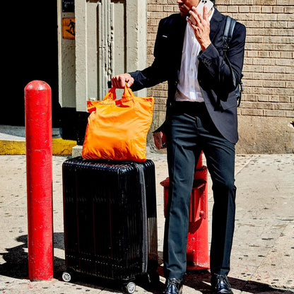 SYZY World's Most Compact Travel Tote Bag Portable Shopping Beach Market Bag - Reusable Collapsible Stuffable