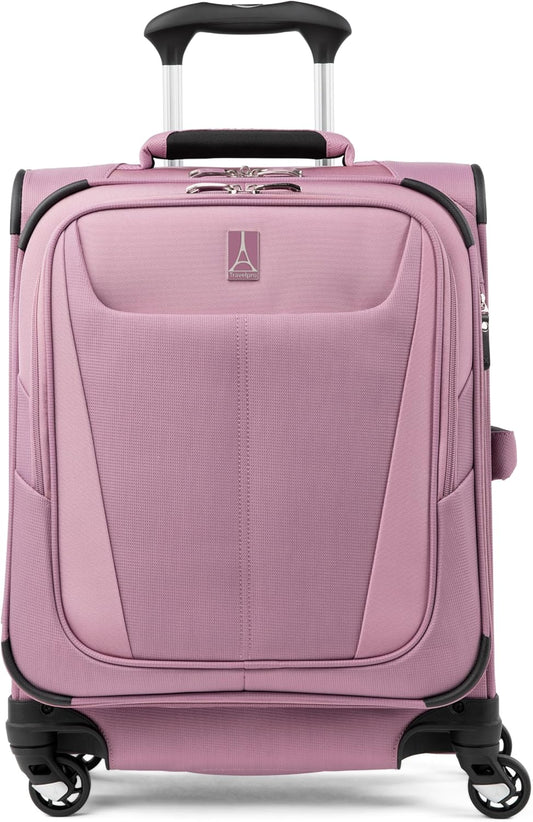 Travelpro Maxlite 5 Softside Expandable Carry-On Luggage with Spinner Wheels, Lightweight, 19-Inch — Orchid Pink Purple