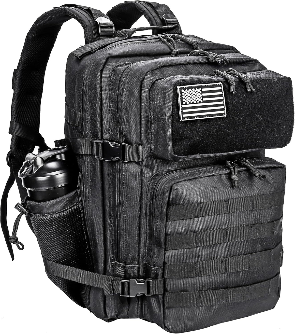 LHI Military Tactical Backpack for Men and Women 45L Army 3 Days Assault Pack Bag Large Rucksack with Molle System