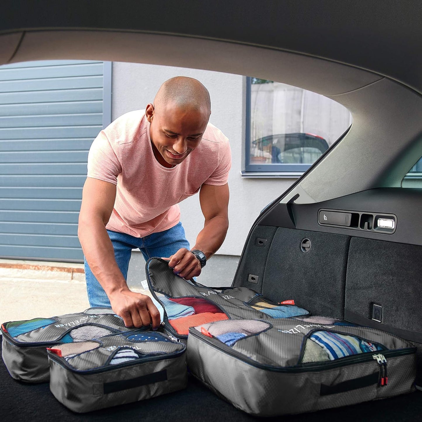 Travel Packing Cubes 5 pcs Luggage Organizer Set for Bag & Suitcase