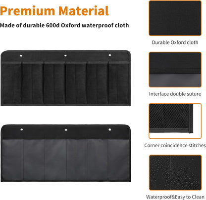 RV Shoe Pockets 6 Large Pockets Heavy Hanging Bedside Storage Organizer with Sturdy Hooks Storage Pockets Hangs on bed for Shoes Toys and Tool Accessories
