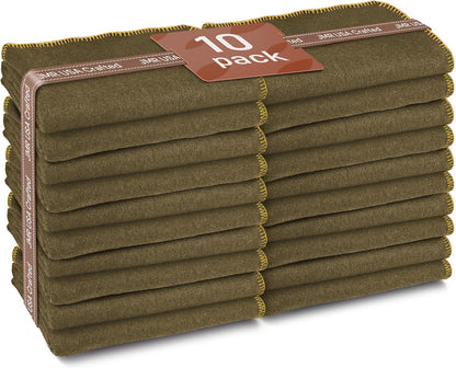 Wool Camping Blanket – 70% Wool Heavy-Duty Military Style Throw, Warm & Washable, Fire Retardant Cover for Emergency, Survival & Outdoor Use – Perfect for Camping, Car, Home & Hiking, Olive 66x90
