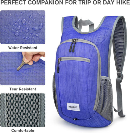 G4Free 10L/15L Hiking Backpack Lightweight Packable Hiking Daypack Small Travel Outdoor Foldable Shoulder Bag