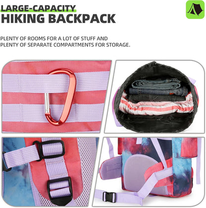 King'sGuard 70L Camping Hiking Backpack Tactical Backpack Military Molle Rucksack Backpack for Outdoor