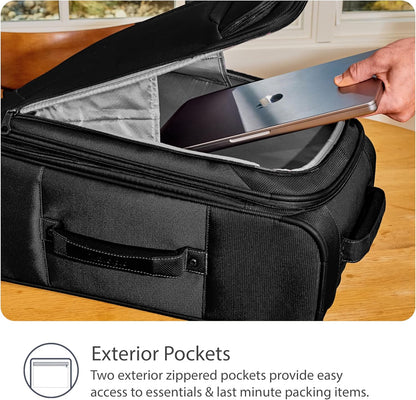 Travelpro Tourlite Softside 29-Inch, Large Checked Expandable Luggage with 4 Spinner Wheels, Lightweight Suitcase, Black