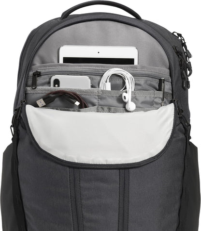 THE NORTH FACE Surge Commuter Laptop Backpack | Daypack with Water Repellent Finish, 16" Laptop Sleeve, Reflective Details, Asphalt Grey Light Heather/TNF Black-NPF, One Size