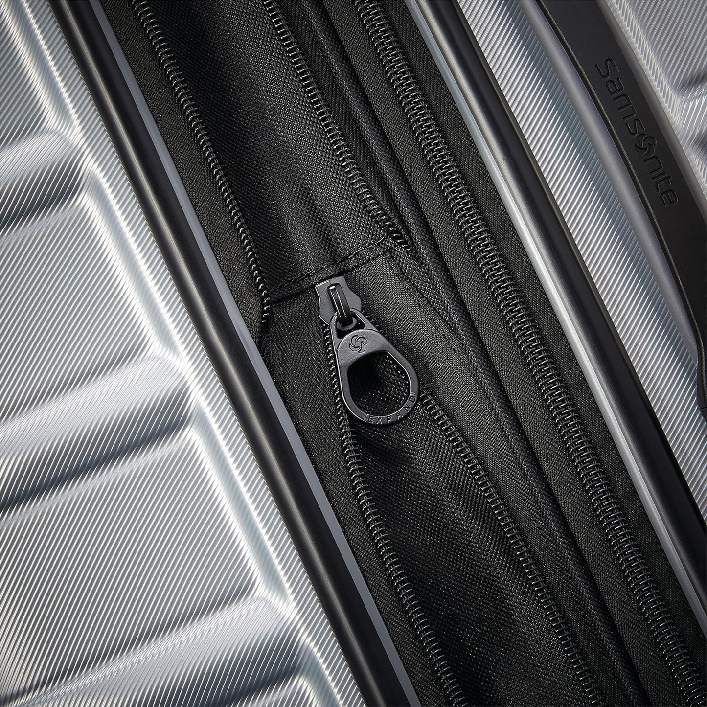 Samsonite Omni 2 Hardside Expandable Luggage with Spinner Wheels, 2PC SET (CO/L), Arctic Silver