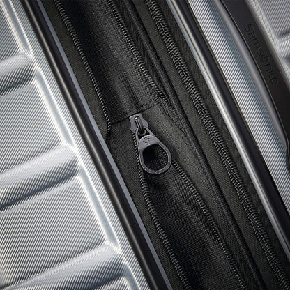 Samsonite Omni 2 Hardside Expandable Luggage with Spinner Wheels, 2PC SET (CO/L), Arctic Silver