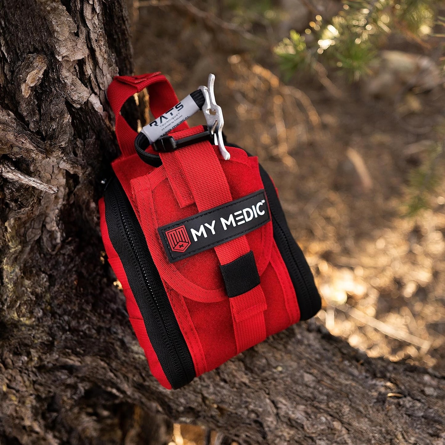 My Medic - TFAK - Ifak Trauma Kit with Tourniquet - HSA/FSA Approved - Over 35 Essential Life Saving First Aid Items for Car or Travel - Black