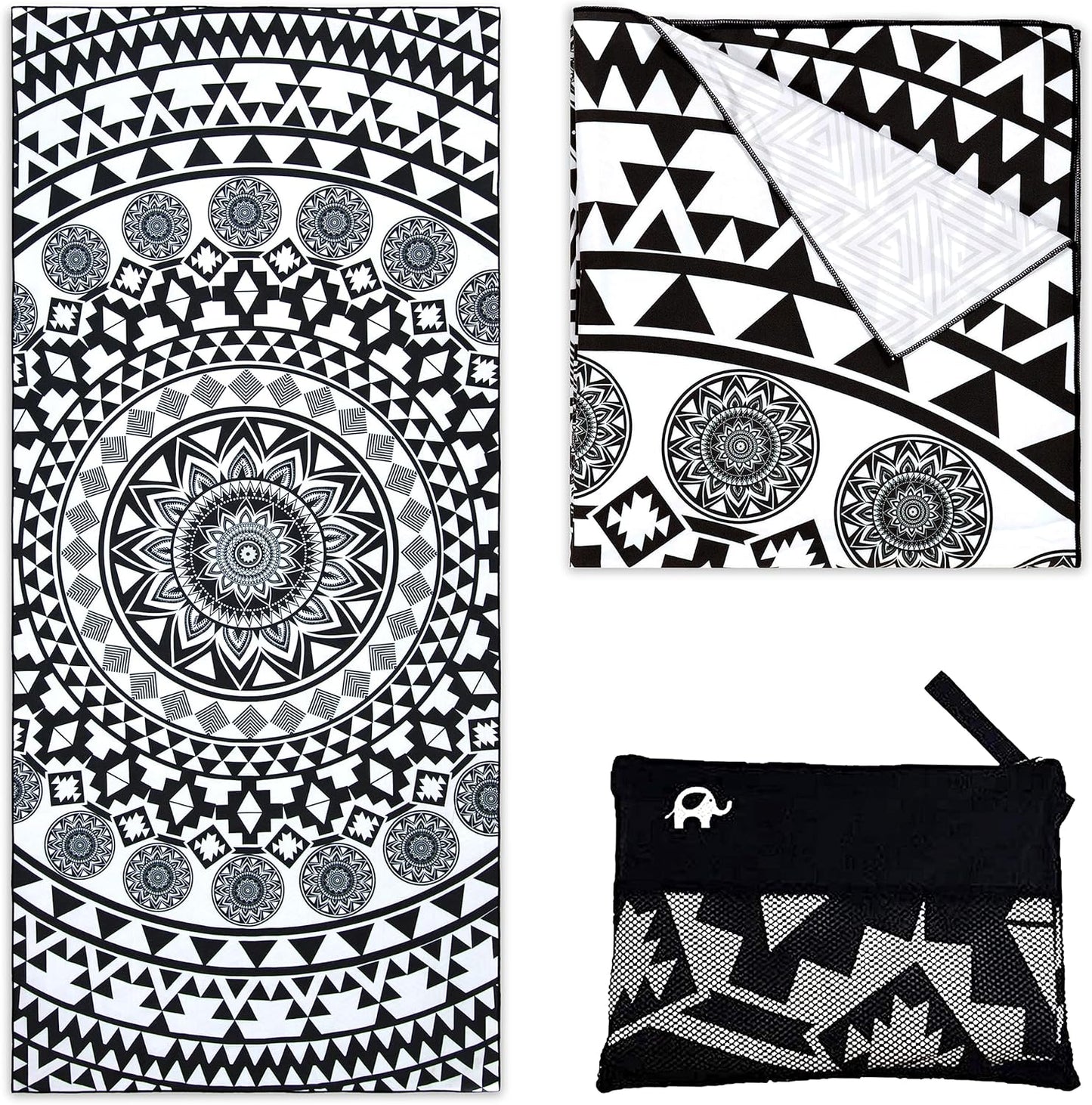 Elite Trend Microfiber Beach Towel - Extra Large 78x35 Inch Sand Free Quick Dry for Travel, Swimming, Pool, Yoga, Hiking, Camping – Lightweight Fast Drying Microfiber Towel Compact for Adults