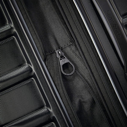 Samsonite Omni 2-2 Piece 19/28 Hardside Luggage with 360° Spinner Wheels - Scratch Resistant Hardshell - TSA, Airline-Approved - Expandable Polycarbonate Lightweight - Midnight Black
