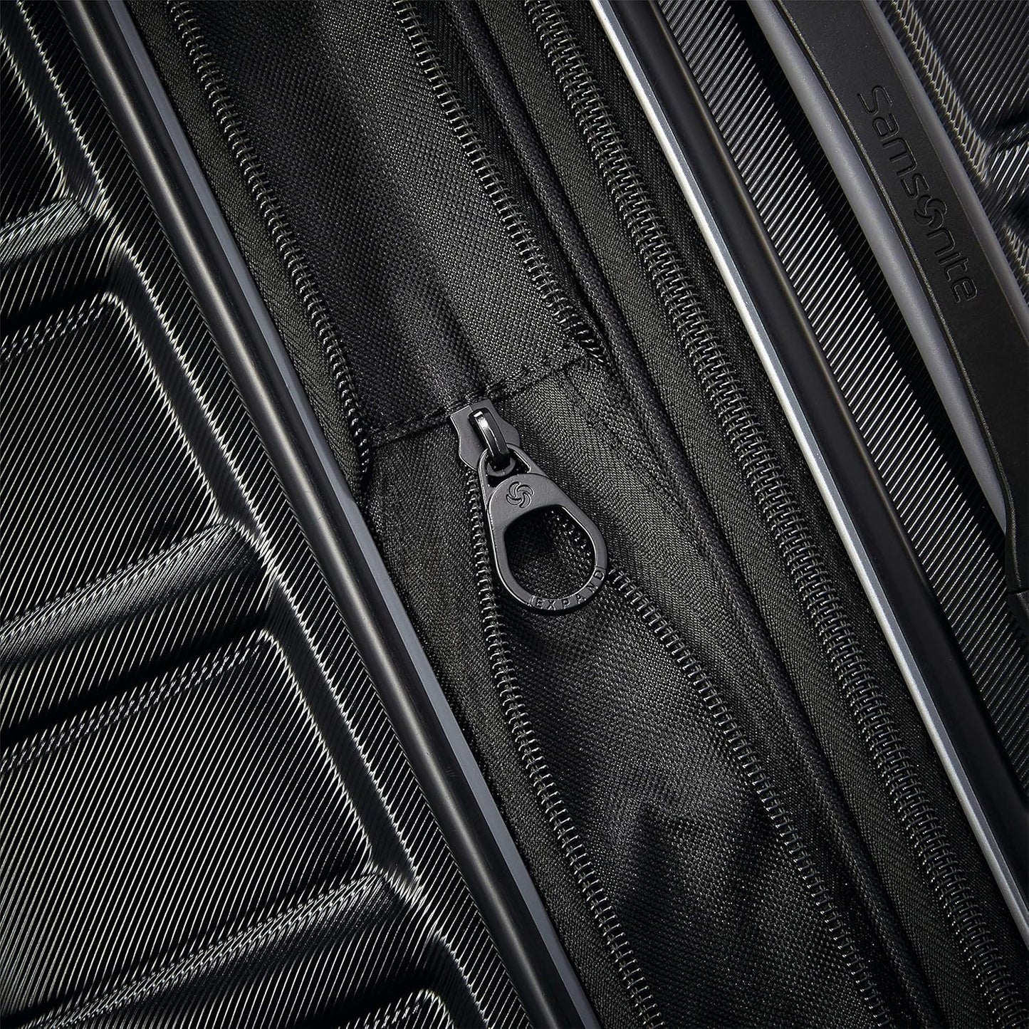 Samsonite Omni 2 Hardside Expandable Luggage with Spinner Wheels, PRO 2PC SET (CO/M), Midnight Black