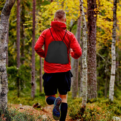 60 Pieces Drawstring Backpack Bags Sports Sackpack Bulk Cinch Gym Bag For Women Men Outdoor Sports Backpack(Black)