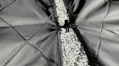 DOWN UNDER OUTDOORS Large Waterproof Windproof Extra Thick 350 GSM Quilted Fleece, or Sherpa Stadium Blanket