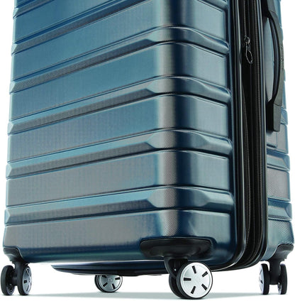 Samsonite Omni 2 28-Inch Large Checked Hardside Luggage with 360° Spinner Wheels - Scratch Resistant Hardshell - TSA Lock - Expandable Polycarbonate Shell for Lightweight Travel - Nova Teal
