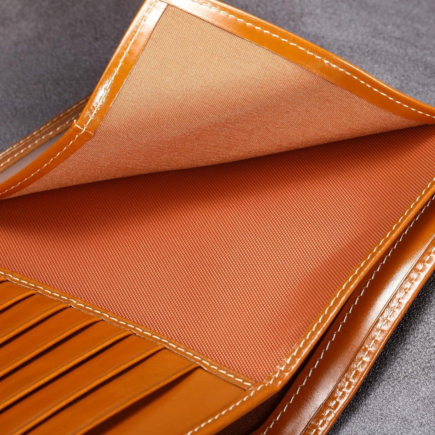 HISCOW Italian Leather Passport Holder for Travel - RFID Blocking Wallet Cover with Secure Organizer for Men & Women, US & Foreign Trips, Antiqued Brown