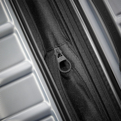 Samsonite Omni 2 PRO Hardside Expandable Luggage with Spinners, Arctic Silver, Carry-on