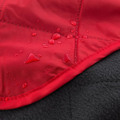 DOWN UNDER OUTDOORS Large Waterproof Windproof Extra Thick 350 GSM Quilted Fleece, or Sherpa Stadium Blanket