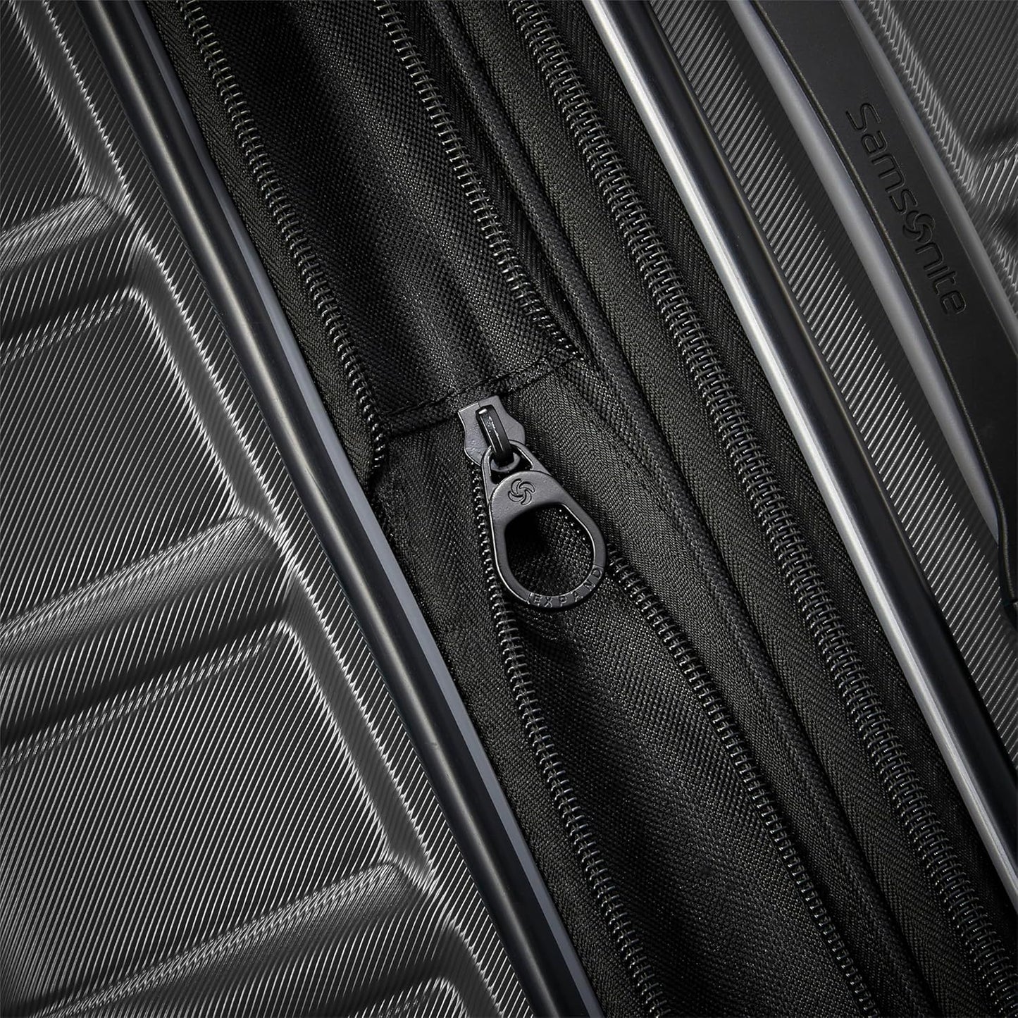 Samsonite Omni 2 Hardside Expandable Luggage with Spinner Wheels, LARGE SPINNER, SOLID CHARCOAL